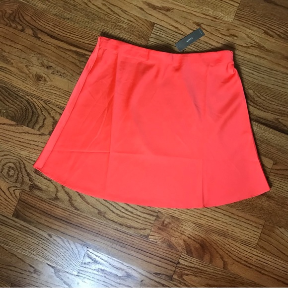 J. Crew Bright Orange Gwen Mini Skirt NWT - Picture 5 of 6